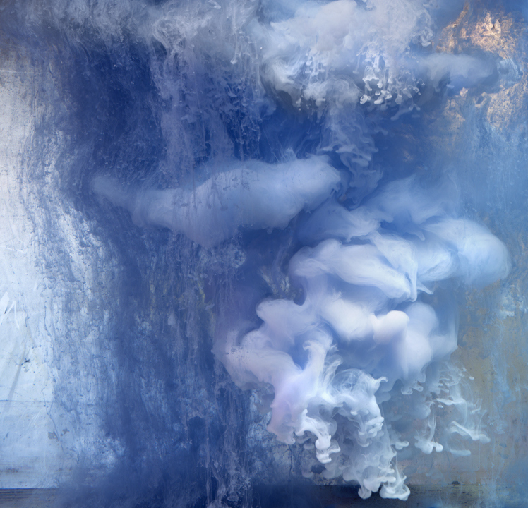 Картины из краски и воды, художник Ким Кивер, Kim Keever, цветной дым, туман