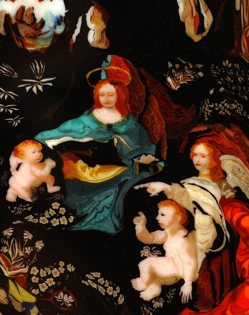 Художник создает удивительные картины, делая из них стеклянную Картины из стекла, техника Murrine, Лорен Стамп, Loren Stump