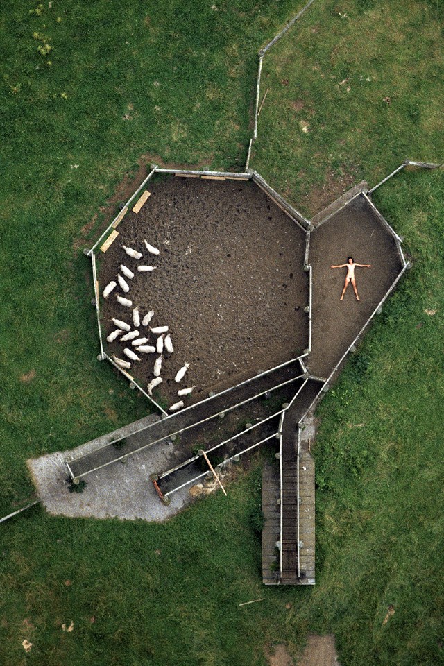 Голая женщина с воздуха, Джон Кроуфорд, John Crawford, проект Aerial Nudes