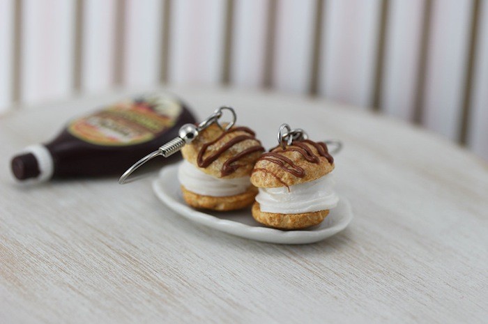 аппетитные украшения, украшения миниатюрная еда, украшения в виде еды