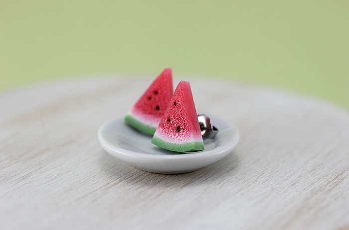 аппетитные украшения, украшения миниатюрная еда, украшения в виде еды