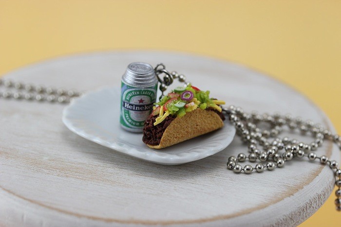 аппетитные украшения, украшения миниатюрная еда, украшения в виде еды