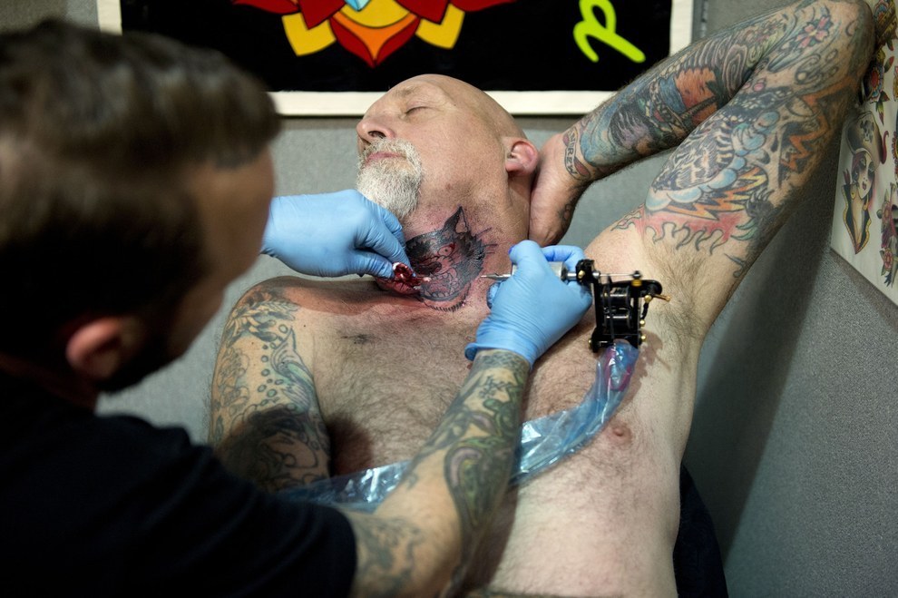 Татуировки, фрики и яркое шоу десятой тату-конвенции, прошедшей в Лондоне тату-конвенция Лондон 2014, 10-я тату-конвенция, 10th London Tattoo Convention