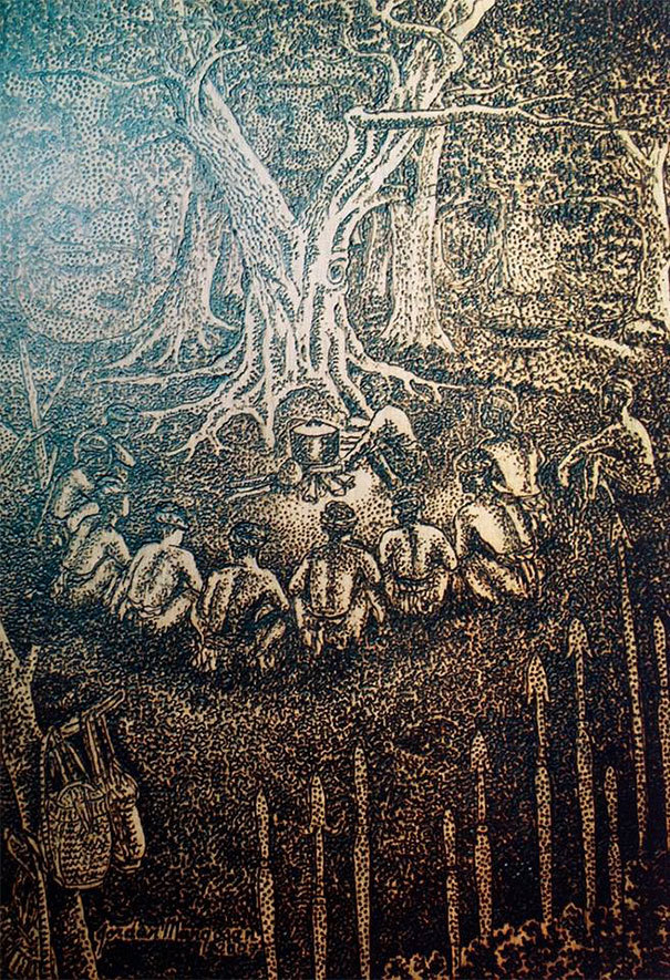 картины солнечные лучи и увеличительное стекло, Джордан Манг-осан, Jordan Mang-osan