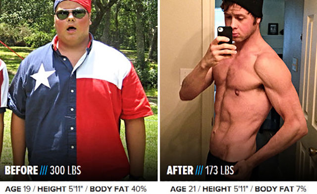 Люди похудели спортивное тело, похудели и накачали мускулы, из толстого в накаченного, жир в мышцы