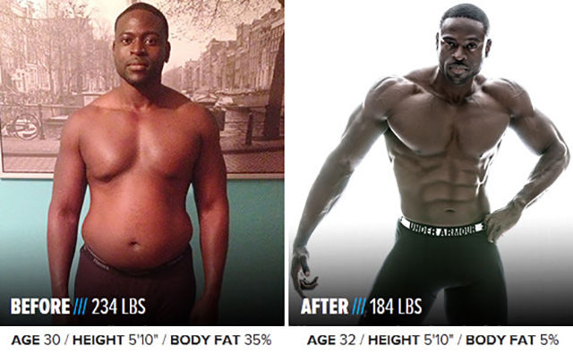 Люди похудели спортивное тело, похудели и накачали мускулы, из толстого в накаченного, жир в мышцы