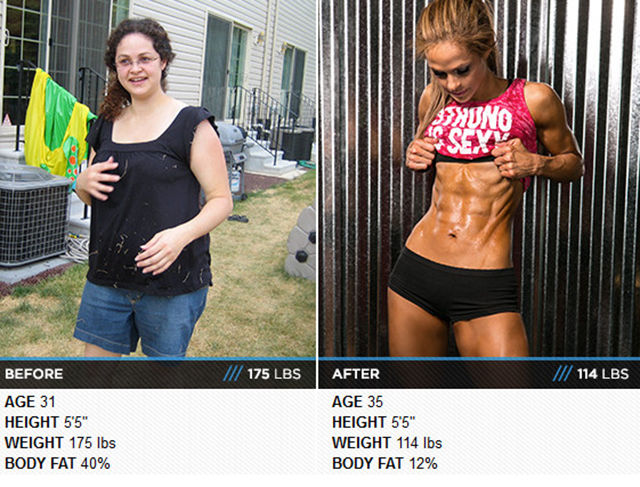 Люди похудели спортивное тело, похудели и накачали мускулы, из толстого в накаченного, жир в мышцы