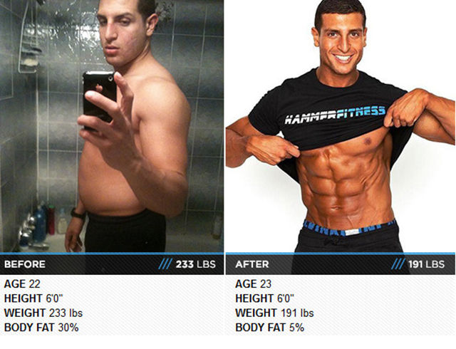Люди похудели спортивное тело, похудели и накачали мускулы, из толстого в накаченного, жир в мышцы