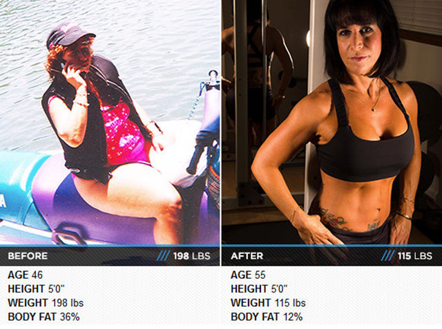 Люди похудели спортивное тело, похудели и накачали мускулы, из толстого в накаченного, жир в мышцы