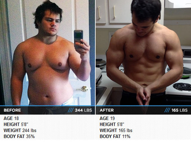 Люди похудели спортивное тело, похудели и накачали мускулы, из толстого в накаченного, жир в мышцы