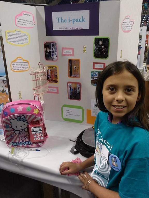 девочка изобрела рюкзак больные раком, i-pack, лечение рака изобрела рюкзак, Кайли Симондс, Kylie Simonds)