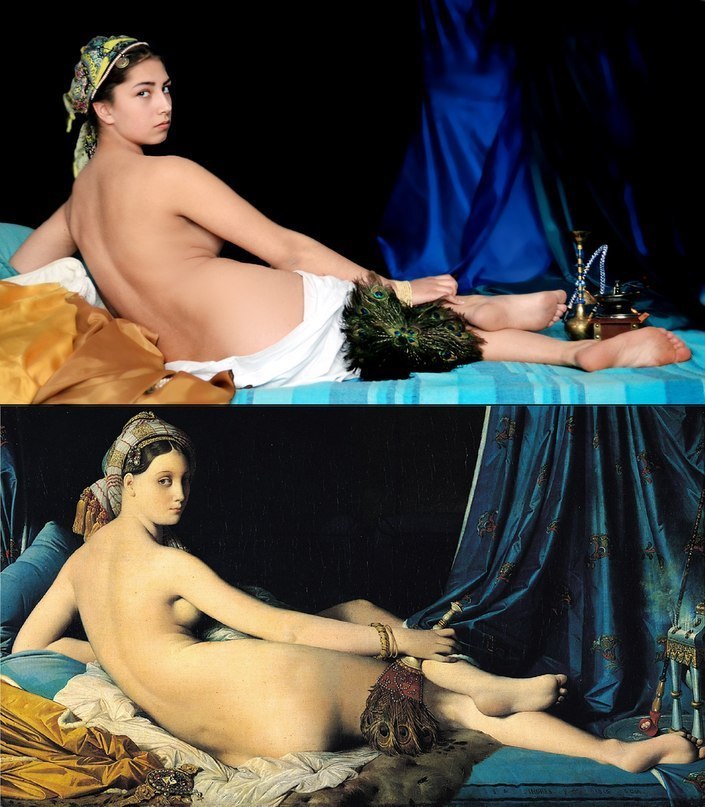 Российские студентки искусно воссоздают шедевры мировой живописи студентки воссоздали картины известных художников, студентки воссоздали шедевры мировой живописи