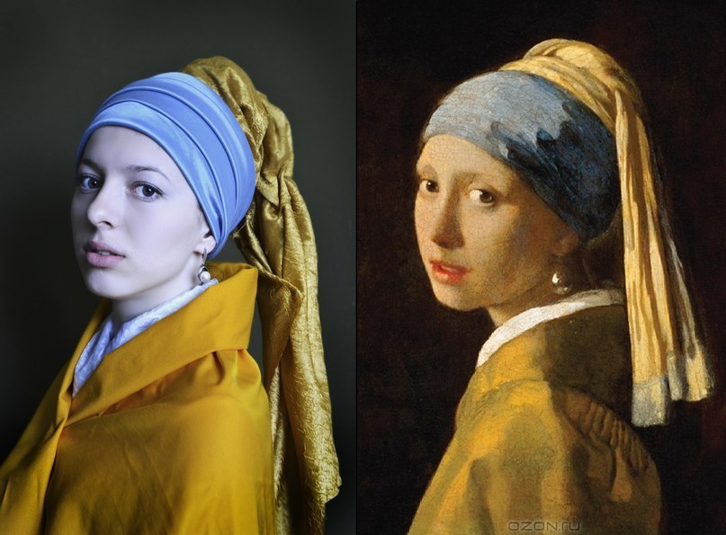 Российские студентки искусно воссоздают шедевры мировой живописи студентки воссоздали картины известных художников, студентки воссоздали шедевры мировой живописи