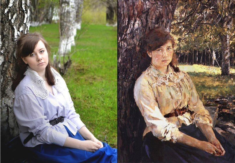 Российские студентки искусно воссоздают шедевры мировой живописи студентки воссоздали картины известных художников, студентки воссоздали шедевры мировой живописи