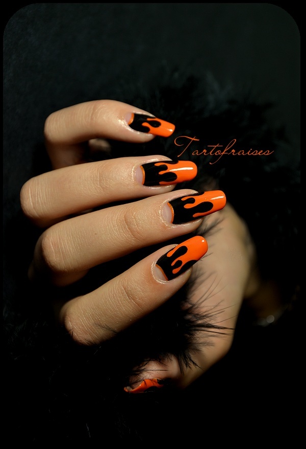 halloween nail art, маникюр на Хэллоуин