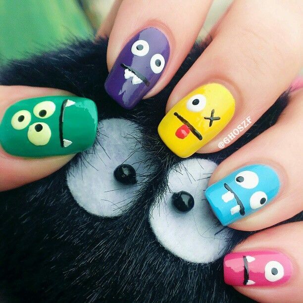 halloween nail art, маникюр на Хэллоуин