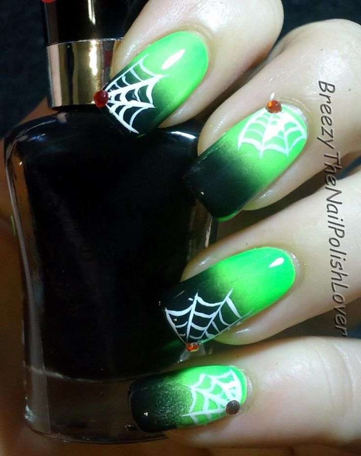 halloween nail art, маникюр на Хэллоуин