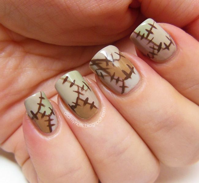 halloween nail art, маникюр на Хэллоуин