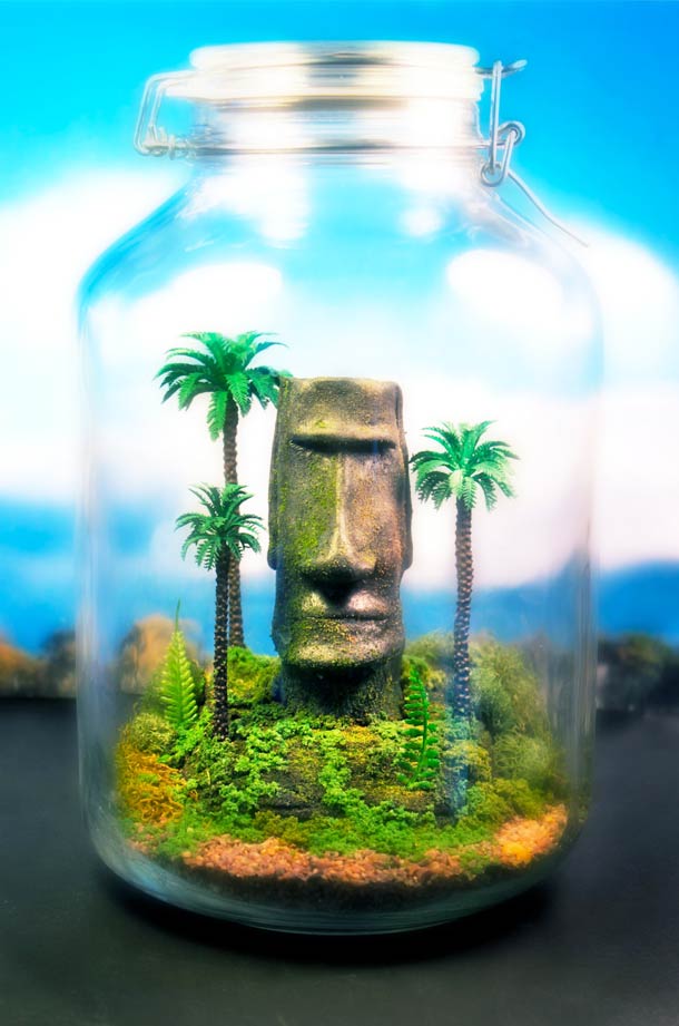 The Wonder Room,чудесная комната, сказочные, миниатюры, за стеклом, Тони Ларсон, Tony Larson