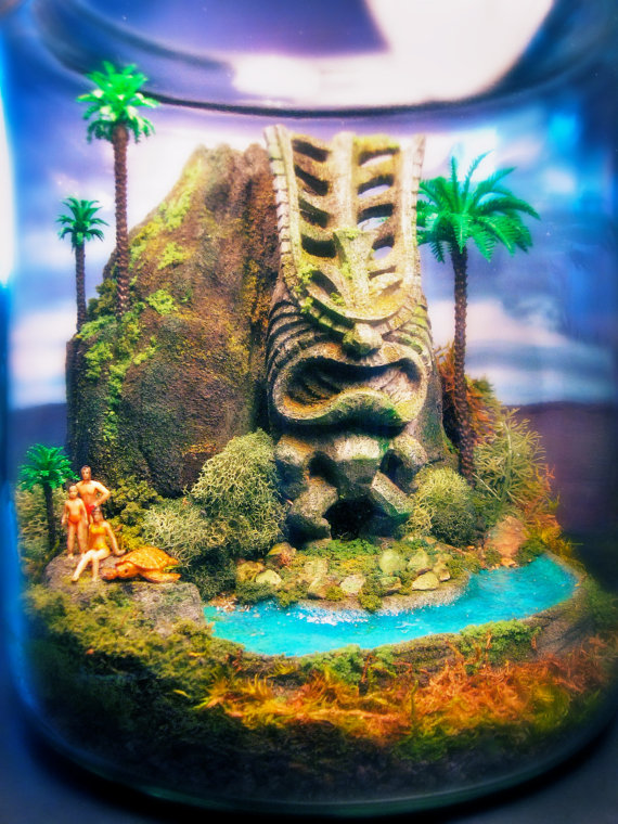 The Wonder Room,чудесная комната, сказочные, миниатюры, за стеклом, Тони Ларсон, Tony Larson