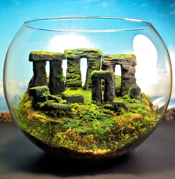 The Wonder Room,чудесная комната, сказочные, миниатюры, за стеклом, Тони Ларсон, Tony Larson