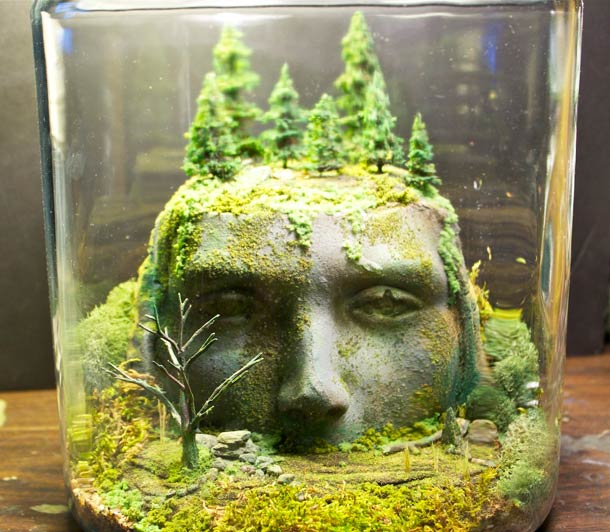 The Wonder Room,чудесная комната, сказочные, миниатюры, за стеклом, Тони Ларсон, Tony Larson