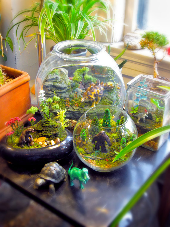 The Wonder Room,чудесная комната, сказочные, миниатюры, за стеклом, Тони Ларсон, Tony Larson