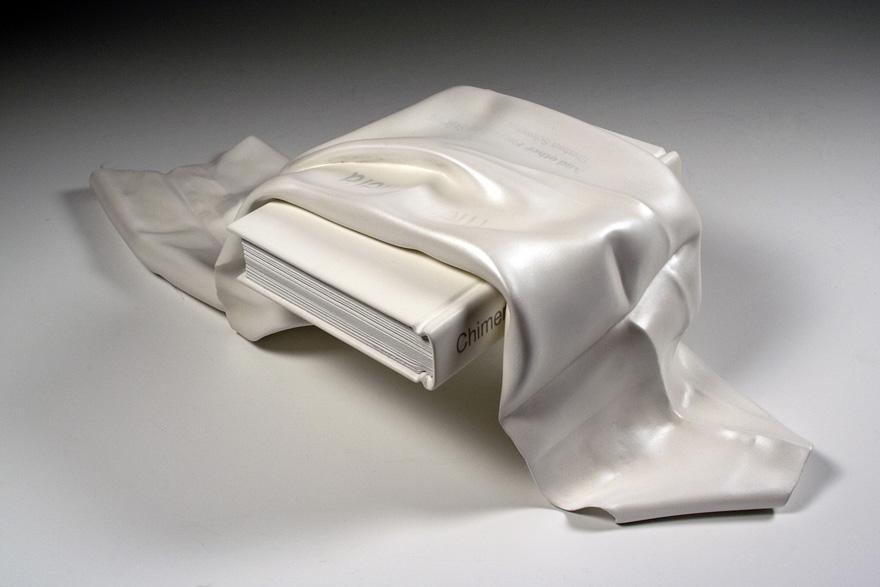 реалистичные скульптуры из дерева, художник Тома Эккерт, Tom Eckert, скульптуры дерево ткань