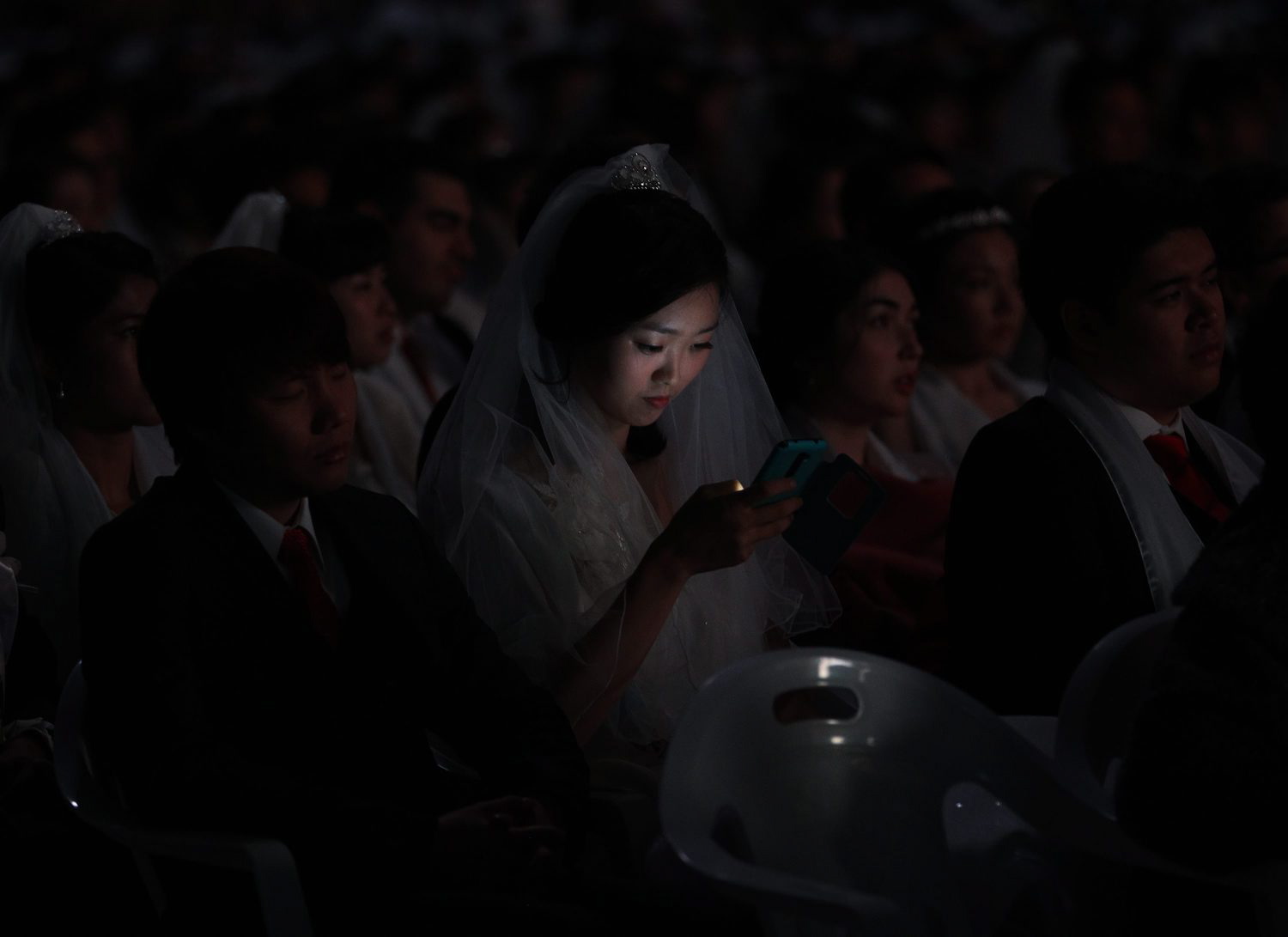 Массовая свадебная церемония, 5000 женихов и невест, Церковь Объединения, Южная Корея