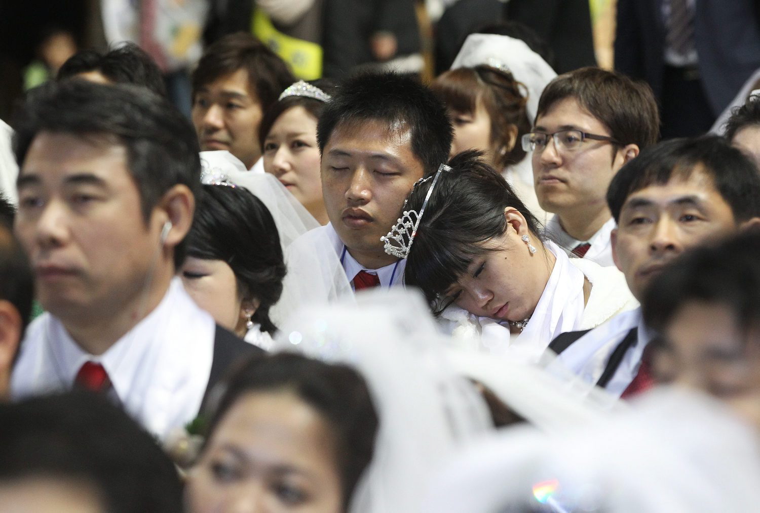 Массовая свадебная церемония, 5000 женихов и невест, Церковь Объединения, Южная Корея