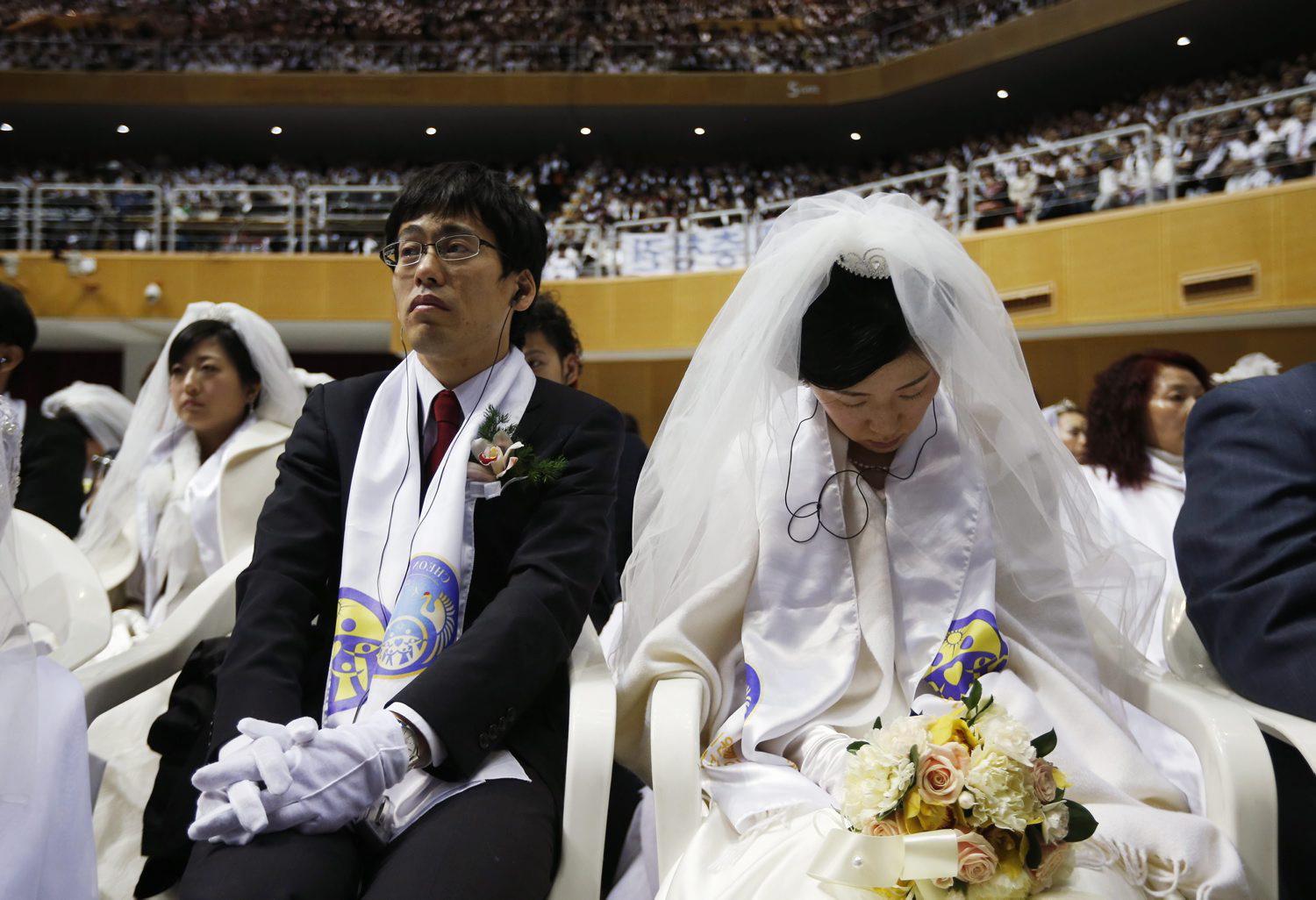 Массовая свадебная церемония, 5000 женихов и невест, Церковь Объединения, Южная Корея