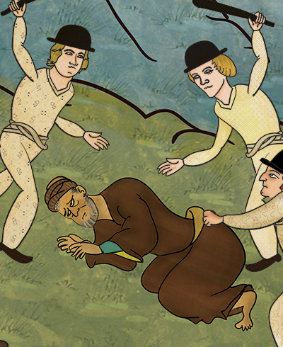 Сцены, голливудских фильмов, в турецких картинах , художник, Мурат Палта Murat Palta, османская империя