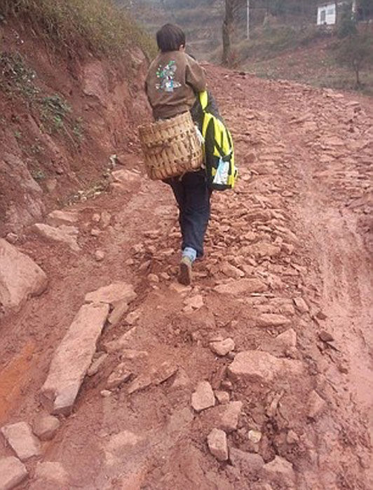 Этот папа сделает всё возможное для своего сына Папа носит сына в школу, ребенок в корзине, Ю Сюйкан, Yu Xukang, Сяо Цян, Xiao Qiang
