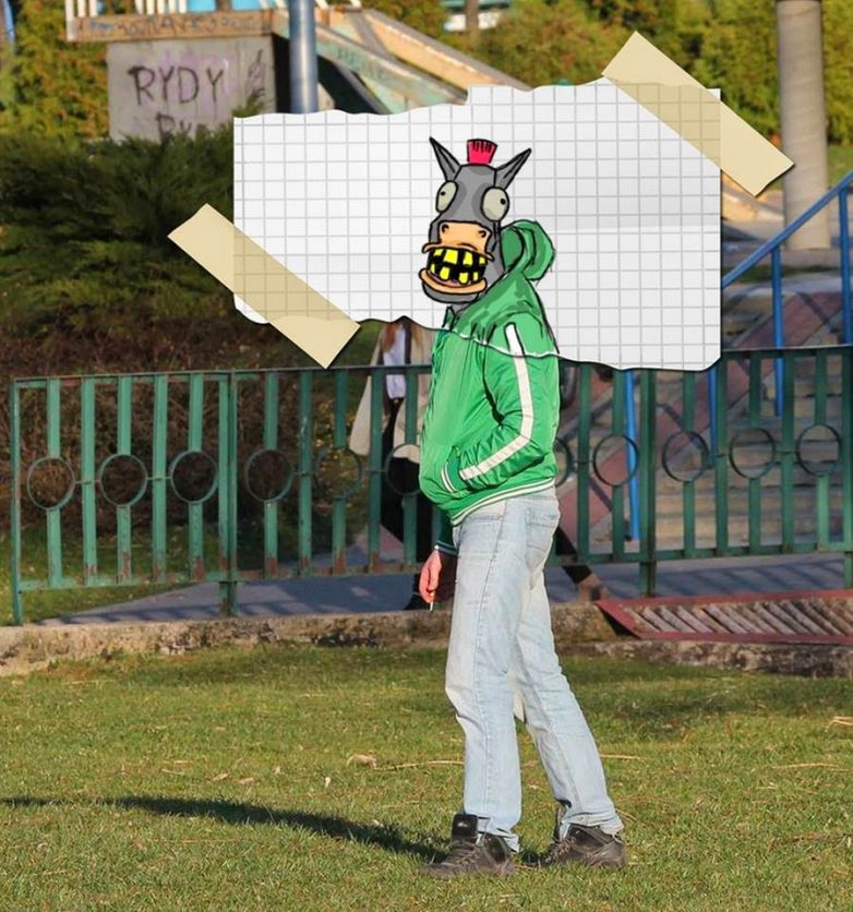 рисунки на фотографиях, иллюстрации на фотографиях, Алекса Носнего, Aleksa Nocnego