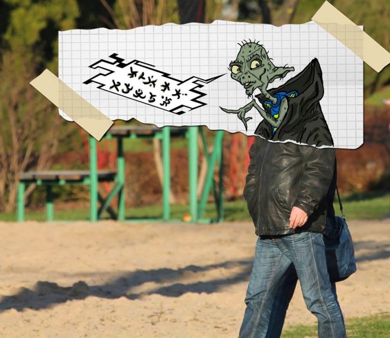 рисунки на фотографиях, иллюстрации на фотографиях, Алекса Носнего, Aleksa Nocnego