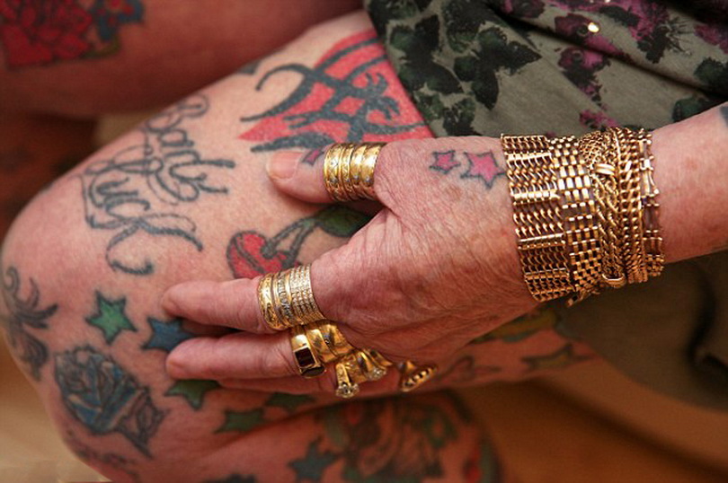 Бабушка, любительница, татуировки , 286, Шейла Джонс, Sheila Jones