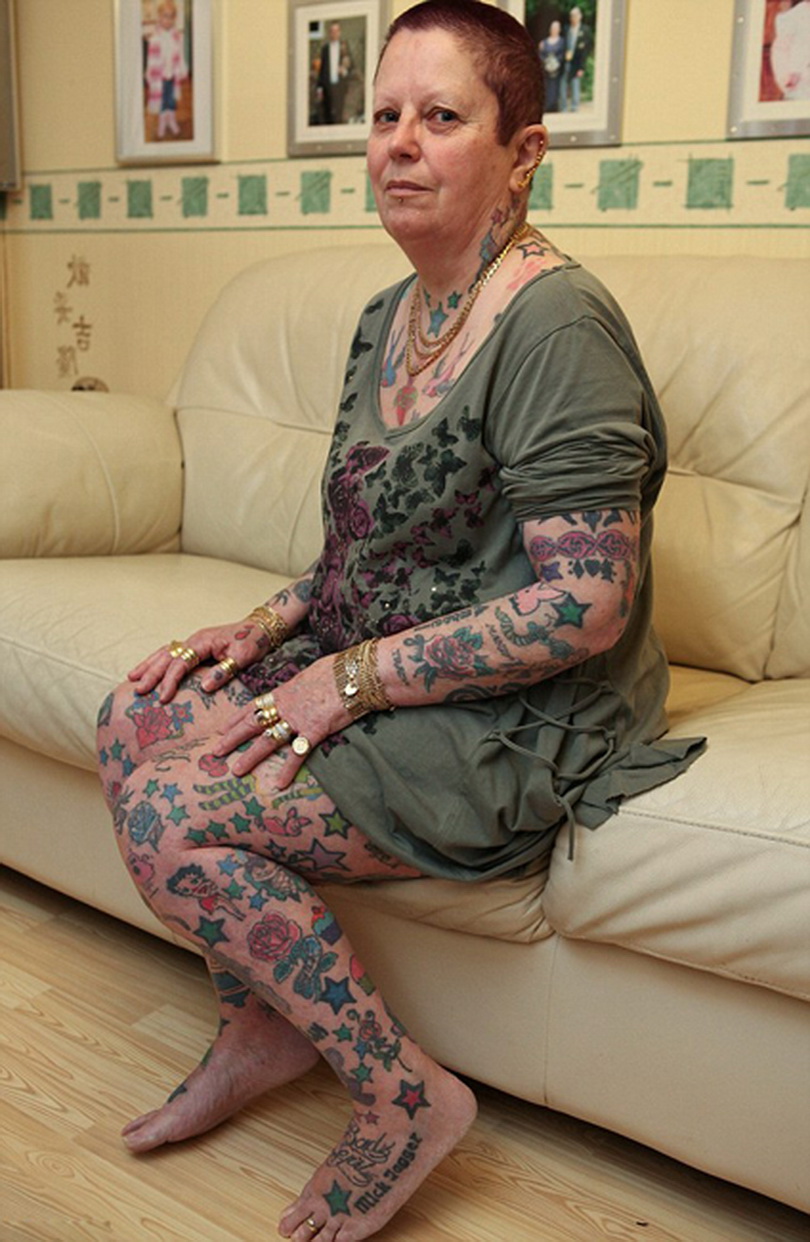 Бабушка, любительница, татуировки , 286, Шейла Джонс, Sheila Jones