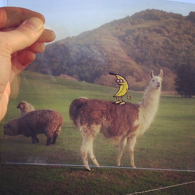 Художник переносит свои забавные иллюстрации в реальный мир иллюстратор Марти Купер, Marty Cooper, иллюстрации в реальном мире, Hombre McSteez