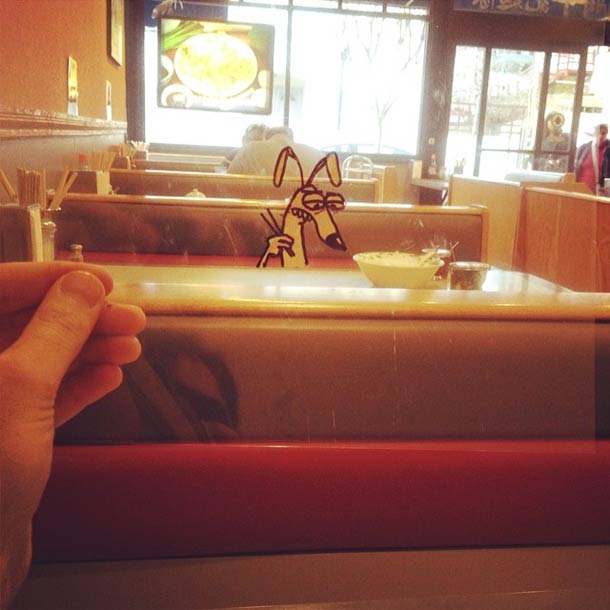 Художник переносит свои забавные иллюстрации в реальный мир иллюстратор Марти Купер, Marty Cooper, иллюстрации в реальном мире, Hombre McSteez