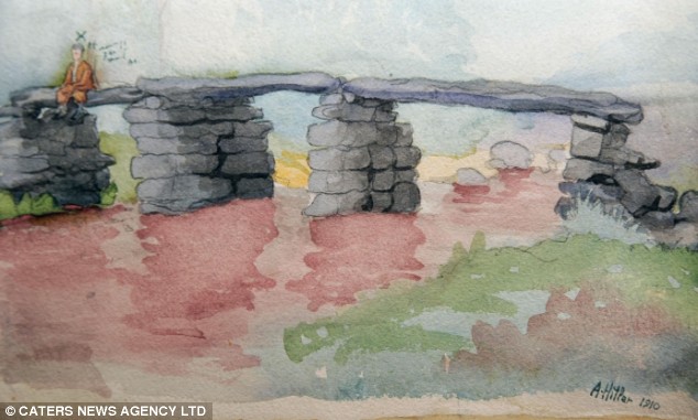 Красивые и невинные картины, написанные жестоким тираном Адольфом Гитлером картины Гитлера, картины написанные Гитлером, Гитлер художник