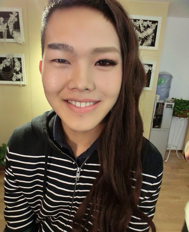 из парня в девушку, макияж азиаты, трансформация