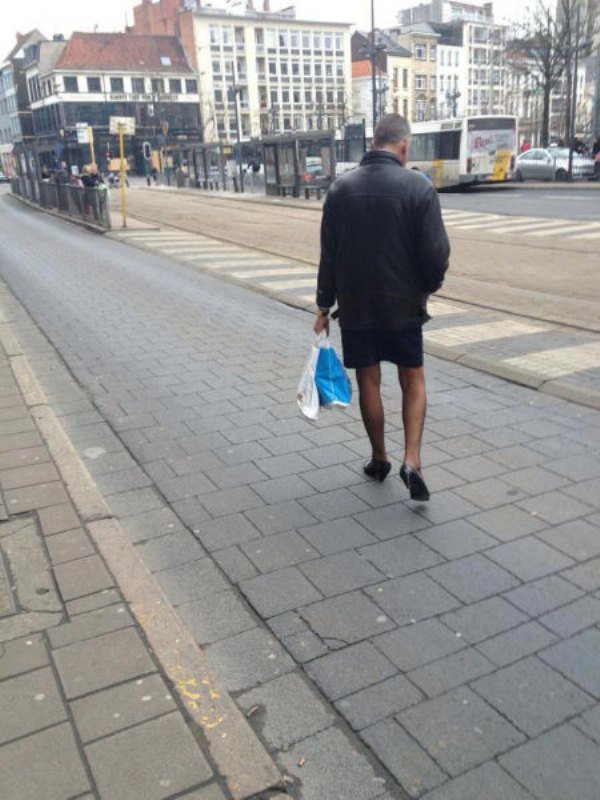 горе-модники, чудаки на улицах города, нелепые наряды