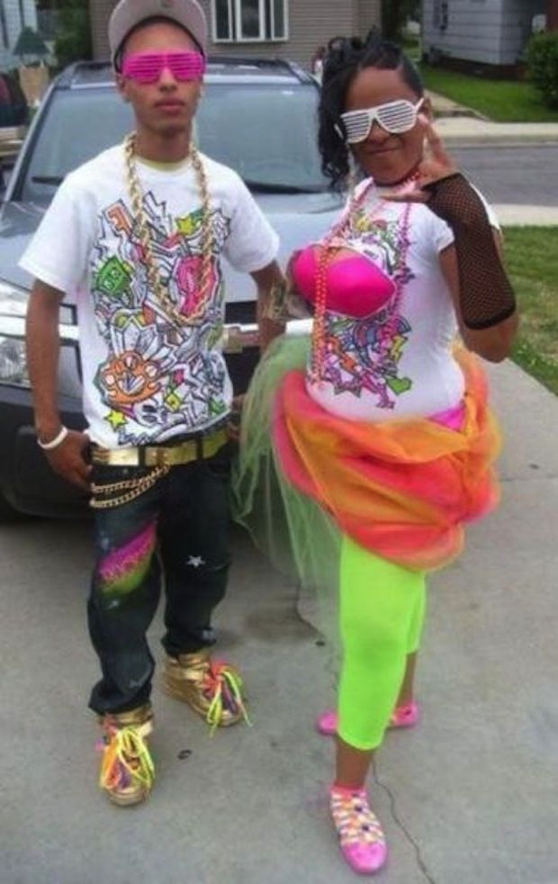 горе-модники, чудаки на улицах города, нелепые наряды