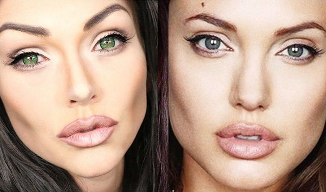 Кэнди Джонсон макияж, Kandee Johnson, при помощи макияжа