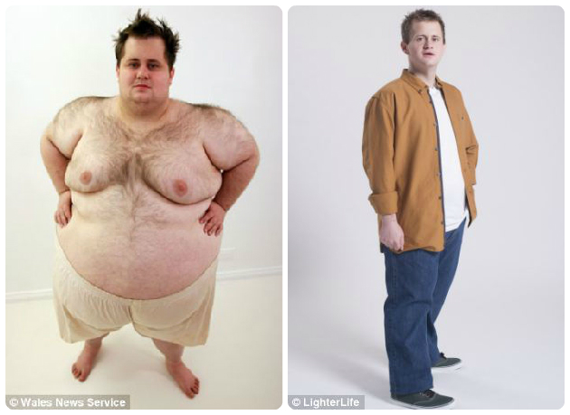 Мужчина по прозвищу человек-пончик, похудел, 184 килограмма, Rob Gillett