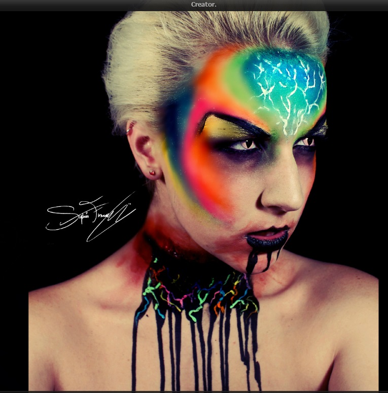 Жуткие, макияж, красочные образы, визажист-самоучка, Стефани Фернандес, Stephanie Fernandez
