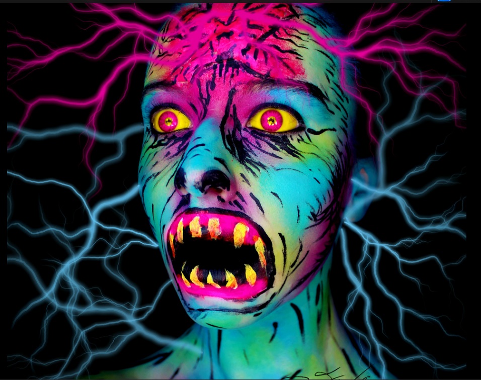 Жуткие, макияж, красочные образы, визажист-самоучка, Стефани Фернандес, Stephanie Fernandez