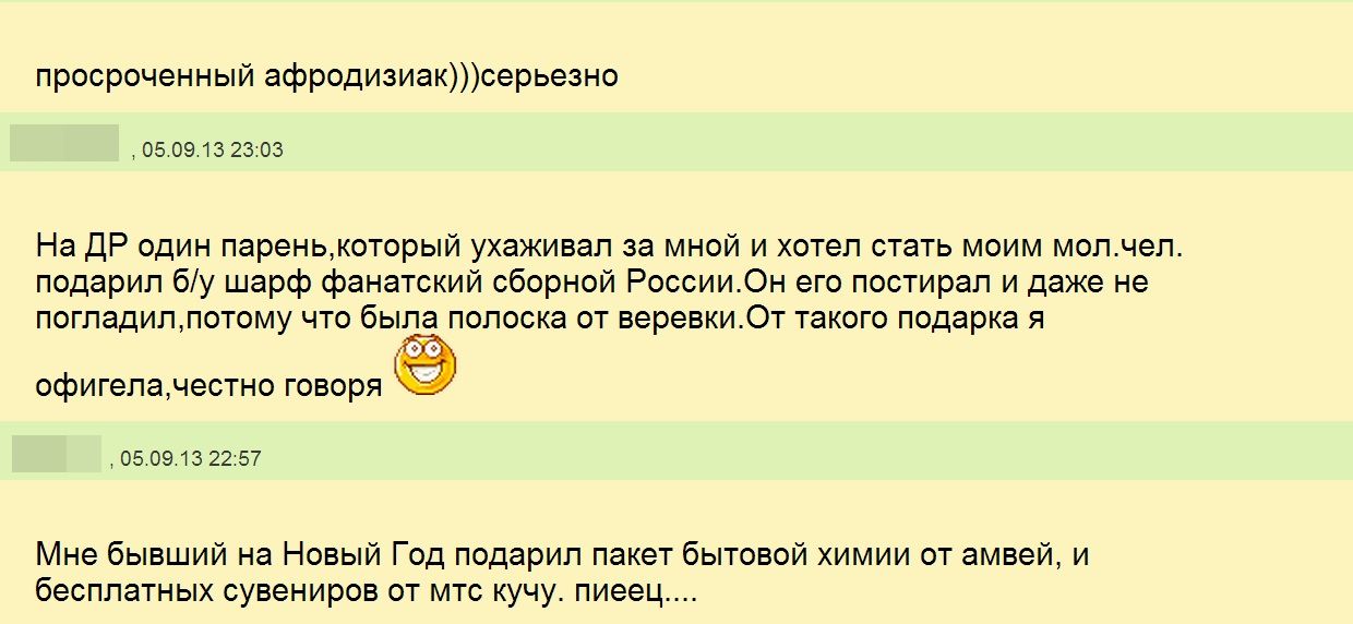 галя.ру, позорные подарки, жлобы, жадные мужчины, глупые подарки, форум 