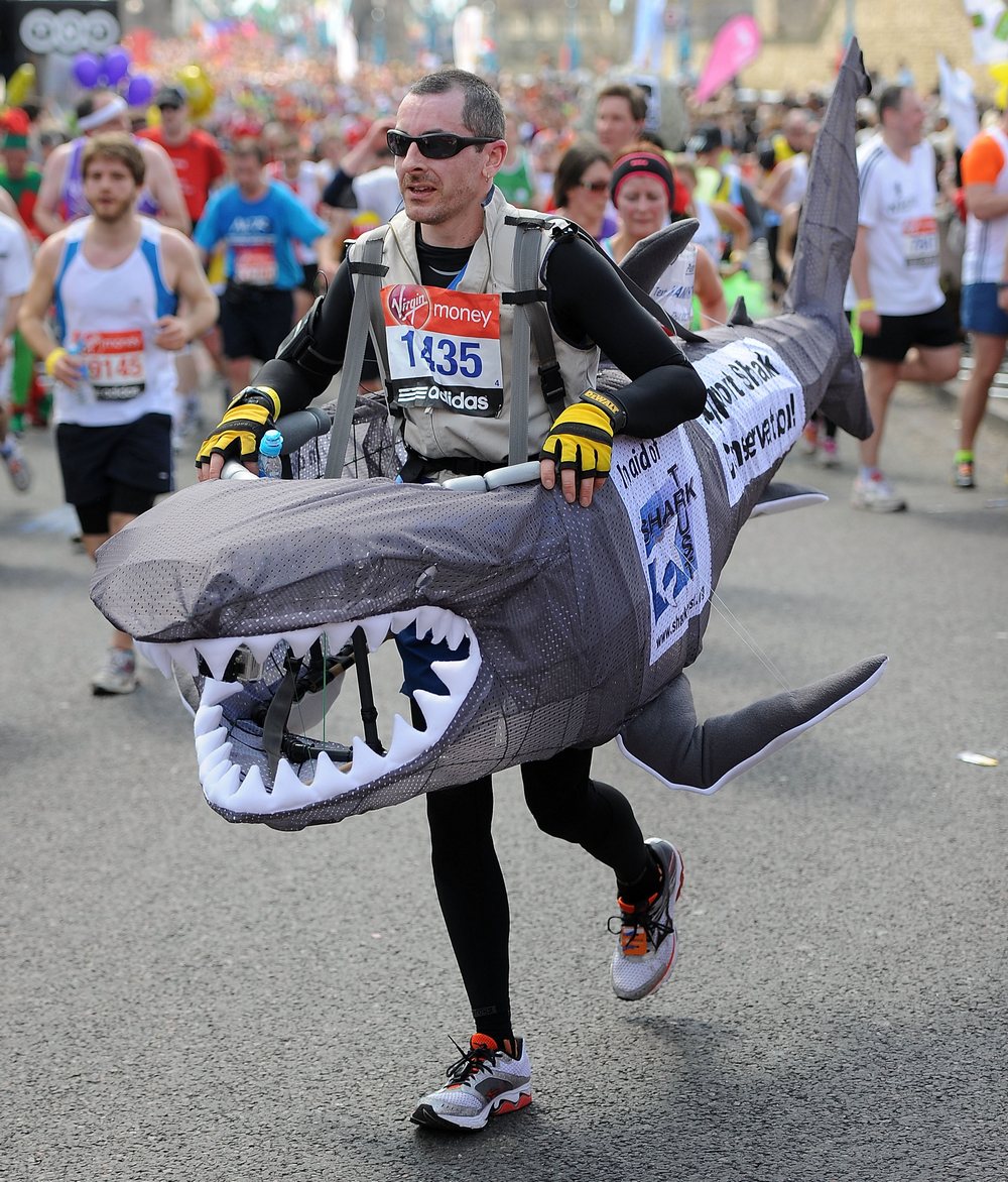 Самые забавные костюмы Лондонского марафона 2014 Лондонский марафон 2014, London Marathon, костюмы лондонского марафона