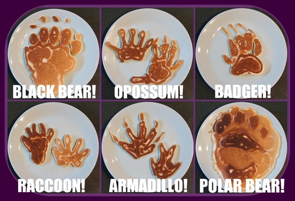 познавательные блины, папа печет творческие блины, блины в виде животных